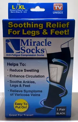 Miracle Socks Soothing Relief For Legs & Feet - Size L/XL • $9.99