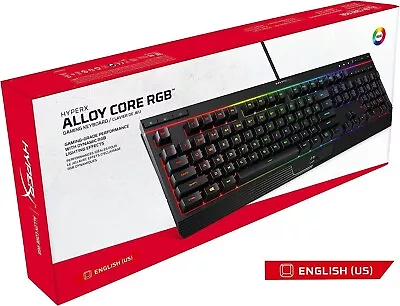 HyperX  Alloy Core RGB Membrane Gaming Keyboard (US Layout) - HX-KB5ME2-US • £26.95