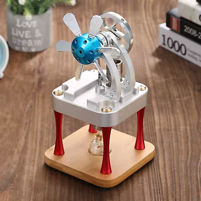 New Hot Air Stirling Engine Model Toy Mini Vertical Cylinder Generator Motor Toy • $145.99