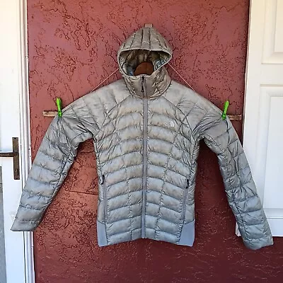 Women's Small The North Face Summit Series GRAY Puffer 800 Fill JACKET FILLED  • $14