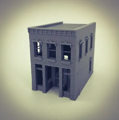 20th Century City Town MICRO SALOON Or Office Building - Z Scale 1:220 3D Model • $10.83