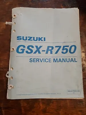 $25 • Buy Suzuki GSX-R750 V W X 1996 97 98 99 Service Shop Repair Manual 