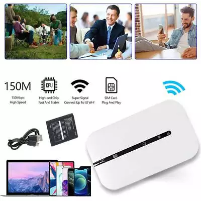 Portable Unlocked LTE 4G Wireless WiFi Router Mobile Broadband WIFI Hotspot New • $31.98