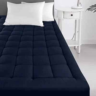 Quilted Fitted Mattress Topper Stretches Up To 16 Inches Deep Utopia Bedding • $26.44