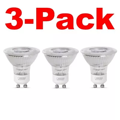 FEIT ELECTRIC 75-Wa Equivalent MR16 GU10 Dimmable Recessed Track Lighting 3-Pack • $13.99