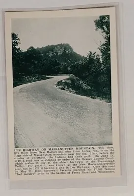 $5 • Buy Lee Highway New Market Luray Va SPH #at Virginia Postcard 1920's