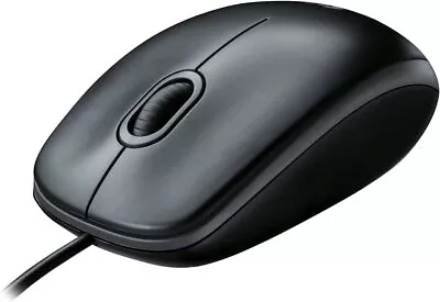 Logitech M100 Wired USB Mouse 3-Buttons Ambidextrous PC Mac Laptop - Black • $9.99