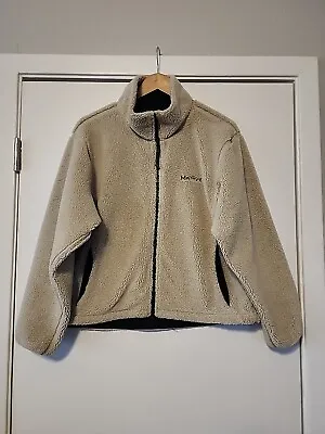 Marmot Tan Deep Pile Fleece Jacket Full Zip Women's Size M • $19