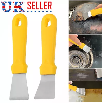 £5.99 • Buy 2 Pieces Cleaning Scraper For Ovens, Stoves, Induction Hob, Stainless Steel