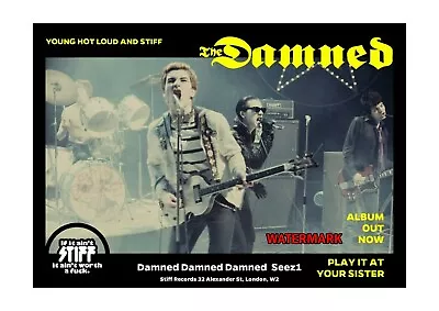 The Damned Poster Print - A3 - Play It At Your Sister - Punk Rock - Punk 1977. • £8.50