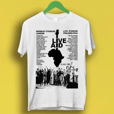 Live Aid Concert Music Gig Event Live 1985 Wembley 80s Gift Tee T Shirt P1685 • £6.35