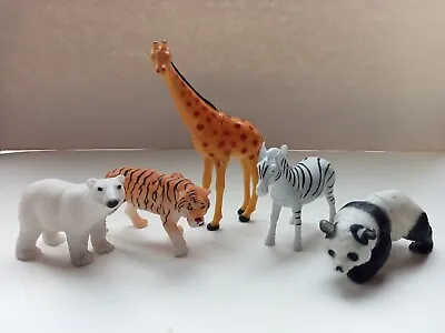 Set Of Five Zoo Animal Figures • £12.50