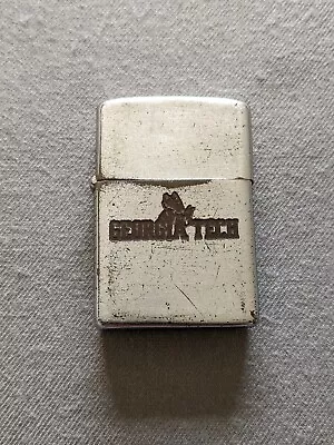 Vintage 1953 - 1955 Georgia Tech Steel Case Zippo Lighter Rare • $21.50