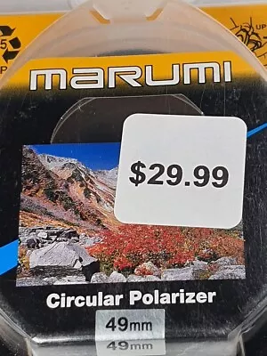 Marumi 49mm Circular Polarizer CPL Glass Lens Filter Japan P-CL E-49 E49 • $19.99