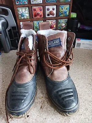 £14.99 • Buy LAKELAND Mens Duck Leather Waterproof Muck Garden Winter Boots  Shoes Size 7 UK