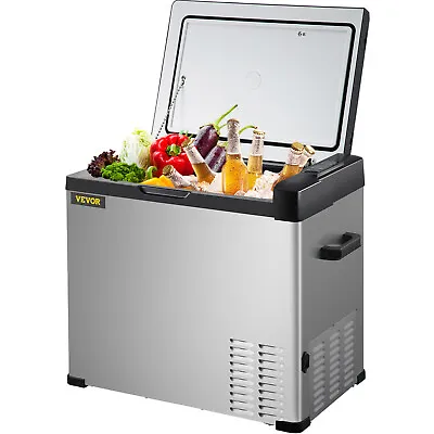 VEVOR 12volt Car Refrigerator Portable Freezer 53Qt Camping Refrigerator Outdoor • $219.99
