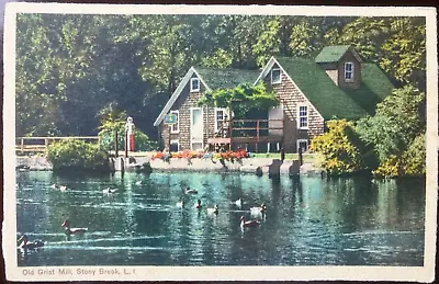 Vintage Postcard: Old Grist Mill Stony Brook Long Island NY Unposted Ex Con • $2.75