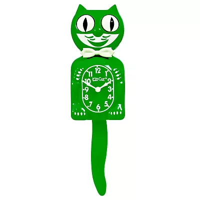 Classic Green Kit-Cat Klock Clock Eyes Move Tail Swings FREE US SHIPPING • $74.99