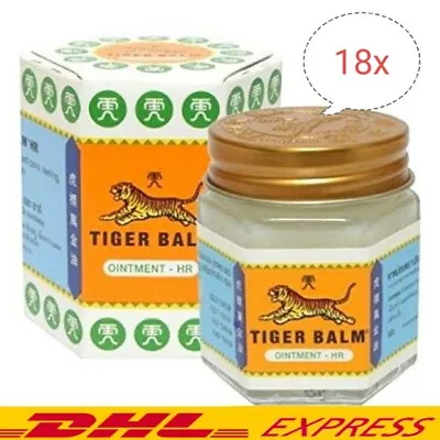 18x30g White Tiger Balm Classic Ointment Thai Herbal Aroma Relaxing Cool Formula • $148.84