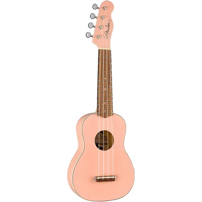$79.19 • Buy Fender Venice Soprano Ukulele Walnut Fingerboard Shell Pink LN