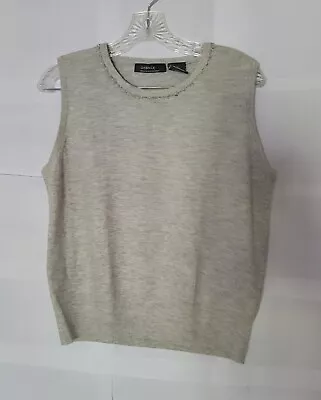 George Me By Mark Eisen Women Tan  Sweater Vest XL 16-18. • $11.75
