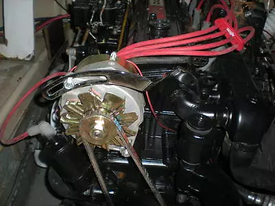 3.7  Non Ps New 100 Amp Mercruiser Alternator Conv Kit 165-170-180-190-470-488 • $395.02