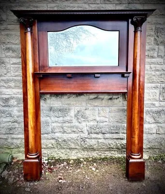 Large Early 20th Century Fire Surround With Bevelled Mirror  • £2495