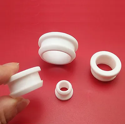 £2.15 • Buy White Silicone Rubber Snap-on Grommet End Caps Plug Inserts Wire Cable Protector