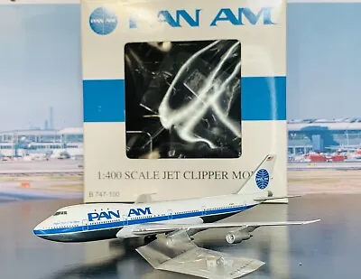 PAN AM Aeroclassics 1:400 Boeing 747-100 Reg: N748PA Clipper Crest Of The Wave • $249.75