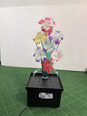 Vintage Fiber Optic Color Changing Flower Lamp Pink Purple Multi Color Floral • $20