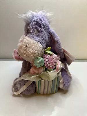 Eeyore Plush Soft Toy DISNEY STORE Winnie The Pooh And Bouquet Of Flowers✨🌟✨ • £28.99