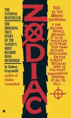 Zodiac: The Shocking True Story Of The Hunt For The Nation's Most Elusive - GOOD • $4.31