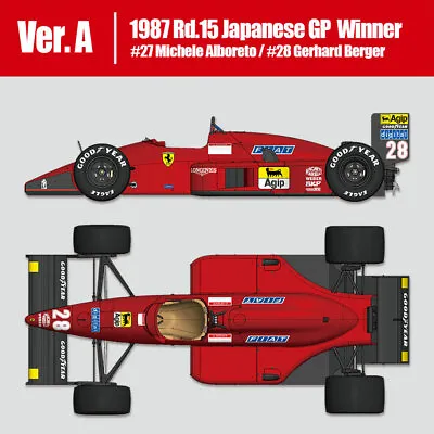 1/43 F187/F187/88C A 1987 15 Japanese GP 27 Michele Alboreto/28 Gerhard Berger • $158.86