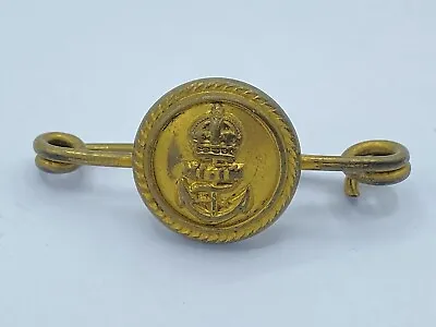 WW2 British Royal Navy Converted Button Sweetheart Brooch • $20.21