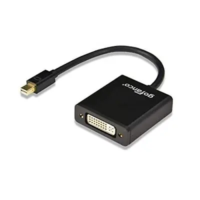Gofanco Mini DisplayPort To DVI Adapter 1080p Or 1920x1200 – Black (mDPDVI) • $12.34