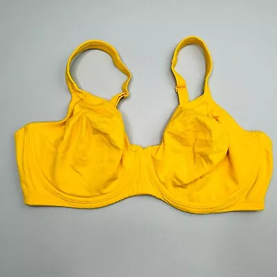 Victoria Secret Full Coverage Bra 38D Yellow Unlined Underwire Adjustable • $23