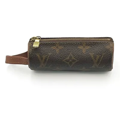 Louis Vuitton Monogram Etui 3 Ball De Golf Pouch Case Holder M58249 Authentic • $93.49