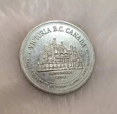 Canada Victoria BC Coin Token 1977 City Of Gardens Dollar Craig Darroch Castle • £11.28