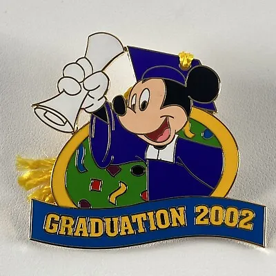 $15.64 • Buy Disney 2002 Graduation Mickey Tassel LE Pin