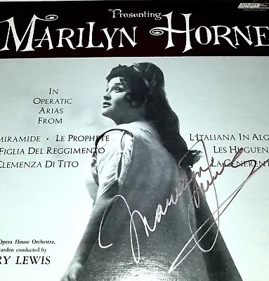 Marilyn Horne Signed Lp Opera Autographed 12  Henry Lewis Import Ffrr Holland • $115