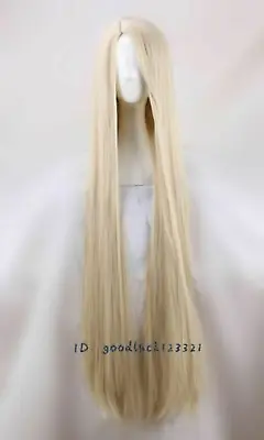 Movie Rapunzel Tangled Light Blonde 120cm Long Straight Cosplay Wigs • £26.11