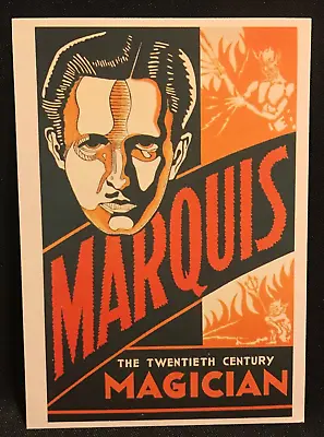 2001 MARQUIS THE TWENTIETH CENTURY MAGICIAN Postcard Hatch Show Print Nashville • $8.99