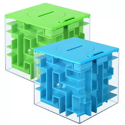 2 Pack Money Maze Puzzle Box Perfect Money Holder Puzzle And Brain Teasers F... • $25.95