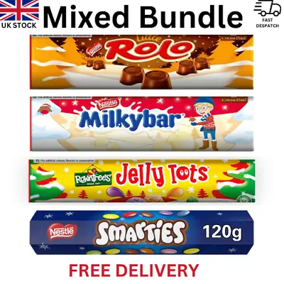 Rolo Tube Milky Bar Tube Jelly Tots Tube Smarties Tube - Variety Bundle Xmas • £12.99