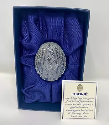 Vintage Faberge Crystal Egg Signed & Numbered 3047 Retired Handcrafted In Russia • $280