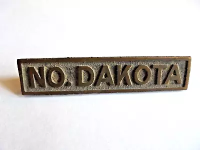 Antique NO. DAKOTA (North Dakota) Brass Or Bronze Drawer Pull For Map Cabinet? • $7.99