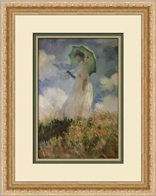 Claude Monet Woman With Umbrella Turned Left Custom Framed Print  • $70