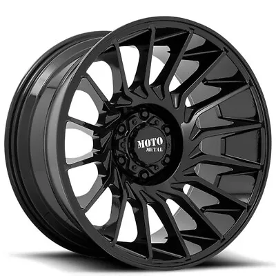 22x12  Moto Metal Wheels MO807 Shockwave Gloss Black Off-Road Rims(4pcs) • $1860