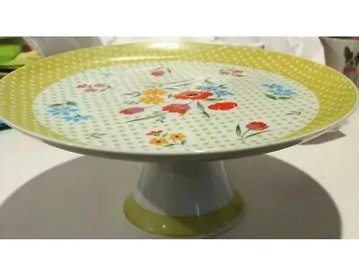 Vintage Millefleur Avante-Garde Collection Cake Stand Japan First Firing Green • $29.75