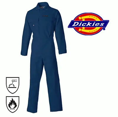 £53.79 • Buy Dickies Proban Coverall Overall, Flame Retardant Finish, Boiler Suit Navy